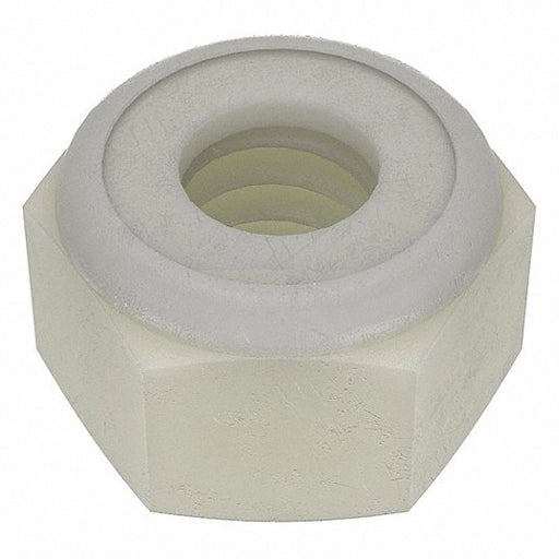 KVM Tools 0725020SLN Self Threading Lock Nut, 1/4"-20, Nylon, Grade 6, Plain, 9/32 in Ht, 25 PK