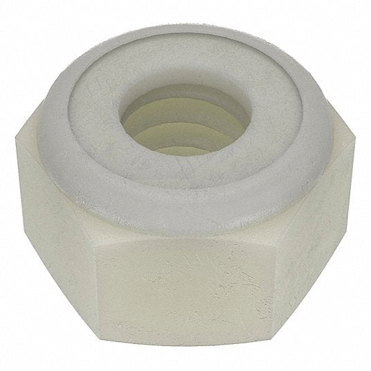 KVM Tools 0725020SLN Self Threading Lock Nut, 1/4"-20, Nylon, Grade 6, Plain, 9/32 in Ht, 25 PK