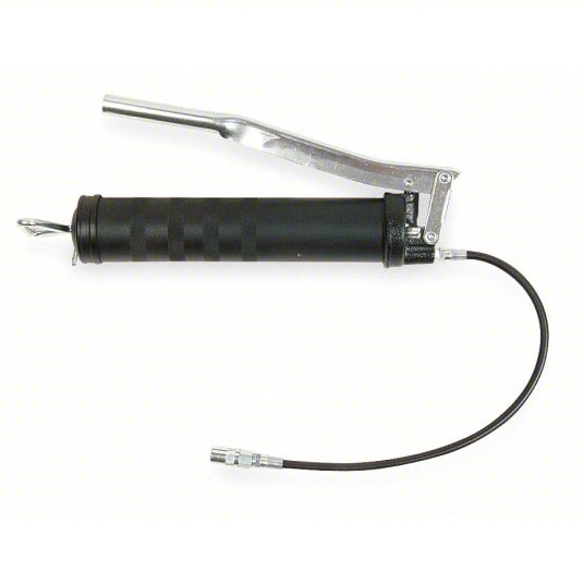KVM Tools KV4BY69 Grease Gun Lever Grease Gun Handle, Flex Hose, 33 Strokes per Oz., 16 oz Bulk Capacity - KVM Tools Inc.KV4BY69