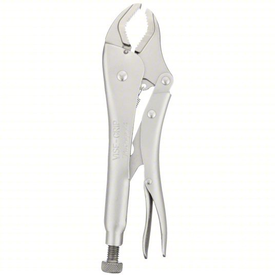 Irwin 1102L3 - 10CR Locking Plier Curved, Lever, 1 7/8 in Max Jaw Opening, 10 in Overall Lg, 1 1/4 in Jaw Lg, 9 - 11 in - KVM Tools Inc.KV4CHV4