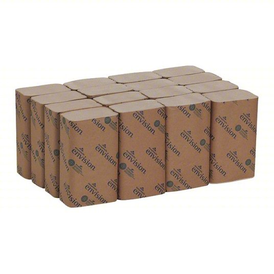 Georgia - Pacific 23504 Paper Towel Sheets Brown, 9 1/4 in Sheet Wd, 10 1/4 in Sheet Lg, 250 Sheets, 16 PK - KVM Tools Inc.KV4CJ75
