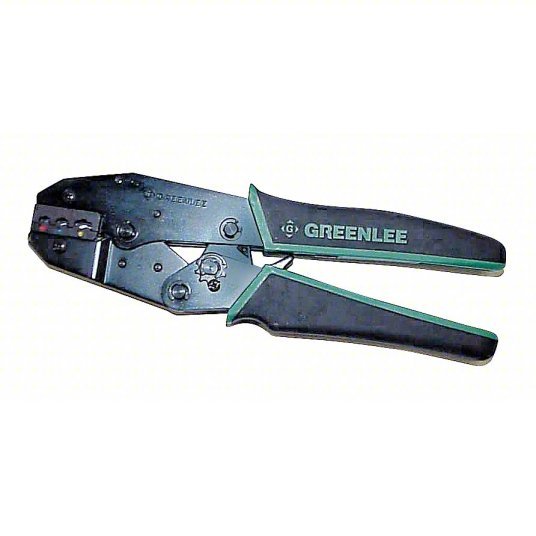 Greenlee 45500G Ratchet Crimper For Insulated Terminals, 10 AWG/12 AWG/14 AWG/16 AWG/18 AWG/20 AWG/22 AWG - KVM Tools Inc.KV4CN29