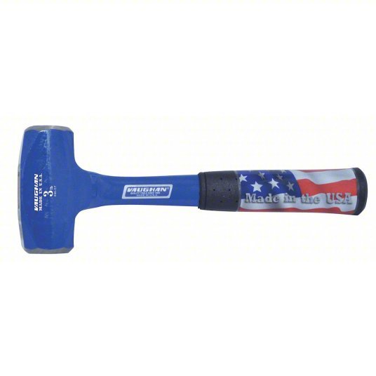 Vaughan RHD3 Steel Drilling Hammer, 3 lb Head Wt, 1 3/8 in Dia, 11 in Overall Lg, Hexagon Shape - KVM Tools Inc.KV4GB53