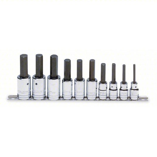 Proto J5441 - MA Socket Bit Set 1/2 in Drive Size, 10 Pieces, 6 mm to 19 mm Range of Tip Sizes, Metric - KVM Tools Inc.KV4JW37