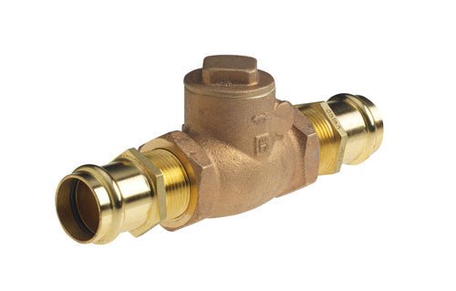 Milwaukee 509-P2 - 212 Swing Check Valve Horizontal Swing, Bronze, 2 1/2 in Pipe/Tube Size, Press x Press - KVM Tools Inc.KV804GN4