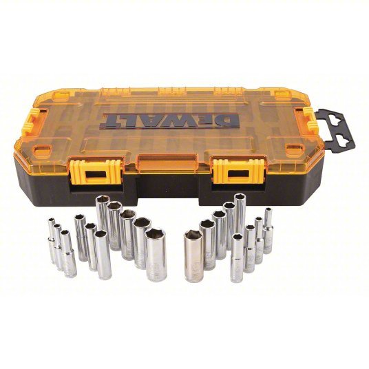 DeWalt DWMT73811 Tough Box,1/4" Drive Deep Socket Set - KVM Tools Inc.KV50XM58