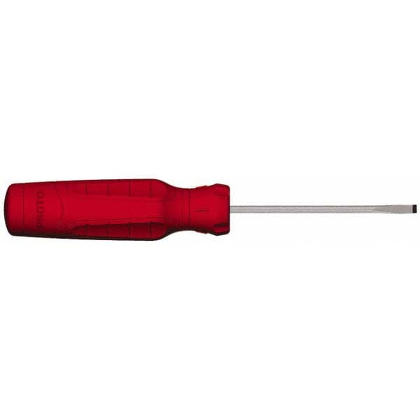 Proto JCP1803RF Screwdrivers 1/8 in Tip Size, 6 1/4 in Overall Lg, 3 in Shank Lg, Plastic Grip