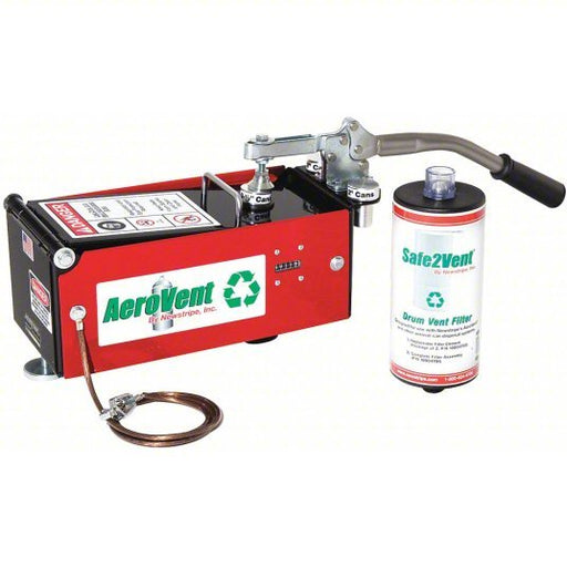 Newstripe 10004700 Aerosol Can Recycling System 1 Can Capacity, Can Counter Included, Carbon Filter - KVM Tools Inc.KV53JT40