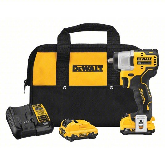DeWalt DCF902F2 Impact Wrench 3/8 in Square Drive Size, 125 ft - lb Fastening Torque, 200 ft - lb Breakaway Torque - KVM Tools Inc.KV55AC86