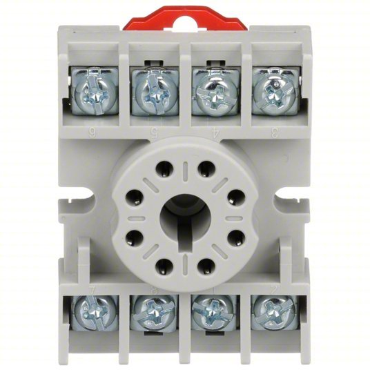 Schneider 8501NR51 Relay Socket 15 A Rating, DIN - Rail & Surface Socket Mounting, 8 Pins, A Socket, Std - KVM Tools Inc.KV5B586