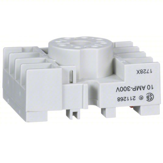 Schneider 8501NR51 Relay Socket 15 A Rating, DIN - Rail & Surface Socket Mounting, 8 Pins, A Socket, Std - KVM Tools Inc.KV5B586