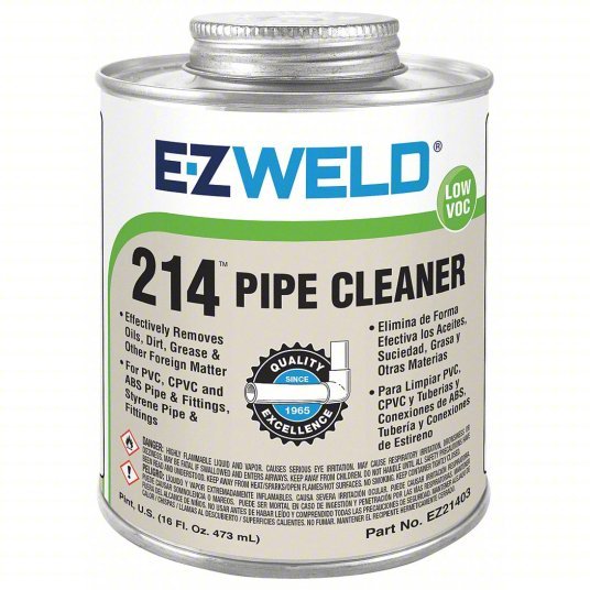 EZ Weld 21403 Surface Cleaner 214, 16 oz, Can, Clear - KVM Tools Inc.KV5E524