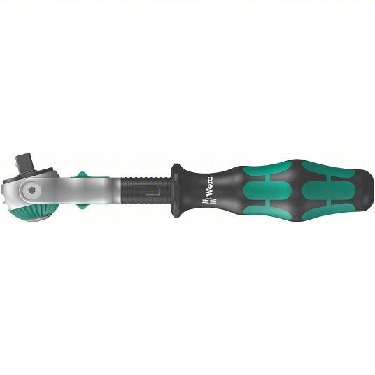 Wera 05003500001 1/4" Drive 72 Geared Teeth Round Head Style Hand Ratchet, 6" L, Satin Finish - KVM Tools Inc.KV5EPN0