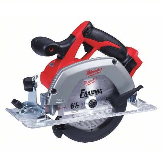 Milwaukee 2630 - 20 Circular Saw 6 1/2 in Blade Dia., Left, 2 1/8 in Max. Cutting Dp @ 0 Deg., 0° to 45° Left, 18V DC - KVM Tools Inc.KV5GUX5