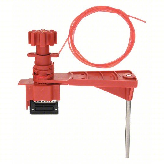 Brady 51388 Universal Valve Lockout 7.05 in Blocking Arm Ht, 8 ft Cable Lg, Nylon - KVM Tools Inc.KV5TA86