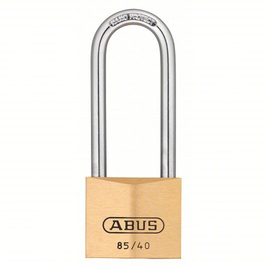 ABUS 85HB/40 MK KD Padlock 2 29/64 in Vertical Shackle Clearance, 55/64 in Horizontal Shackle Clearance, Steel - KVM Tools Inc.KV5UKJ5
