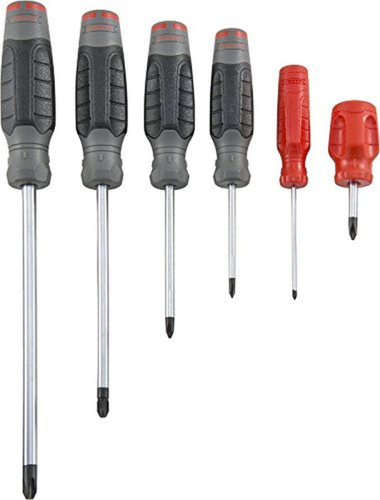Proto J1206SPF Screwdriver Sets 6 Pc, Phillips Tip, #0/#1/#2/#3/#4 Tip Size, Cushion Grip
