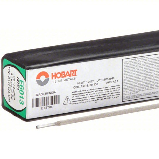 Hobart S117144-G45 Stick Electrode Carbon Steel, E6013, 1/8 in x 14 in, 5 lb - KVM Tools Inc.KV6ETH6