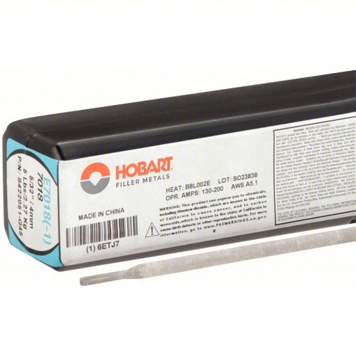 Hobart S422051-G45 Stick Electrode Carbon Steel, E7018-1 H4R, 5/32 in x 14 in, 5 lb - KVM Tools Inc.KV6ETJ7