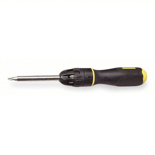 Stanley 68 - 010 Multi - Bit Screwdriver Phillips/Pozidriv/Slotted/Square/Torx Tip, 8 Tips, Magnetic - KVM Tools Inc.KV6XW12