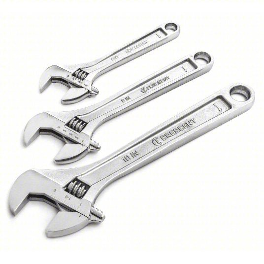Crescent AC3PC Adjustable Wrench Set,6",8",10",3 pcs. Pack of 6 - KVM Tools Inc.KV700F56