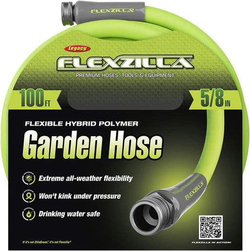 Flexzilla HFZG5100YW Garden Hose, 5/8" x 100, 3/4" - 11 1/2 - KVM Tools Inc.KV335HG6
