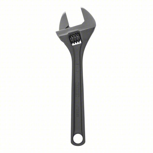 Proto J708SB Adjustable Wrench Alloy Steel, Black Oxide, 8 5/32 in Overall Lg, 1 7/32 in Jaw Capacity - KVM Tools Inc.KV780AX3