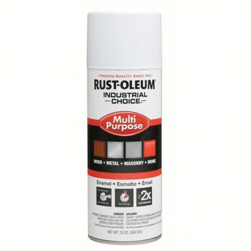 Rust-Oleum 1690830V Premium Spray Paints, White, Solvent, Flat, Smooth - KVM Tools Inc.KV783AF1