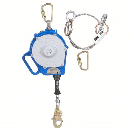 3M 3400149 Self Retracting Lifeline Carabiner Anchor, Harness Swivel Snap Hook, 50 ft Line, Sealed, Sealed - KVM Tools Inc.KV809EZ9