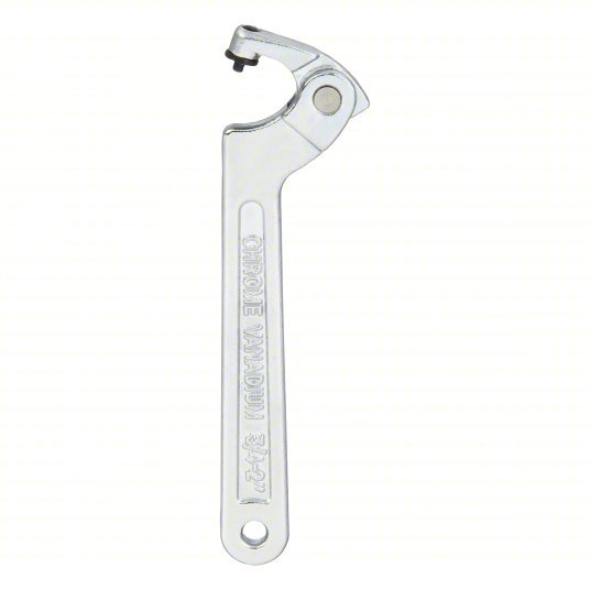 Proto JC491B Spanner Wrench 2 in, 1/8 in Pin Dia, 6 3/8 in Overall Lg, 1/8 in Pin Lg, 11/32 in Hook Thick - KVM Tools Inc.KV806VX1