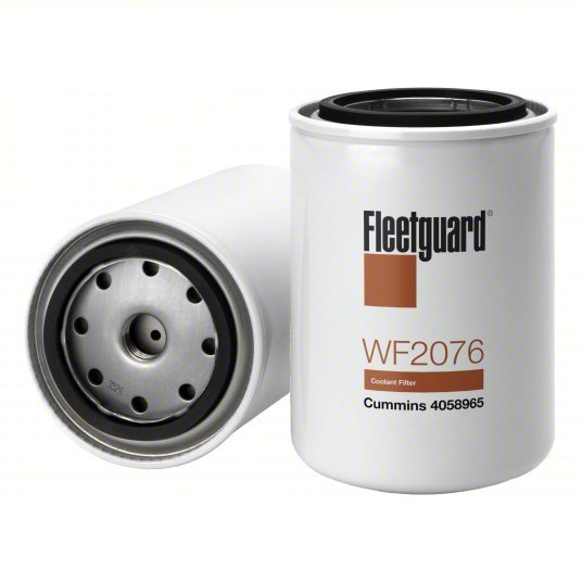 Fleetguard WF2076 Automotive Water Filter 11/16" - 16 UN - 2B Thread Size, 6 19/32 in Overall Ht PK12 - KVM Tools Inc.KV832HG2