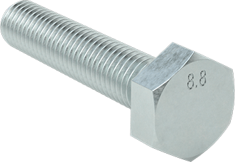 McMaster 91280A733 Medium - Strength Class 8.8 Steel Hex Head Screw Zinc - Plated, M12 x 1.75 mm Thread, 70 mm Long, Fully Threaded PK10 - KVM Tools Inc.KV91280A733