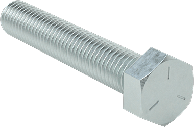 McMaster 92865A724 Medium - Strength Grade 5 Steel Hex Head Screw Zinc - Plated, 1/2" - 13 Thread Size, 3" Long, Fully Threaded PK5 - KVM Tools Inc.KV92865A724