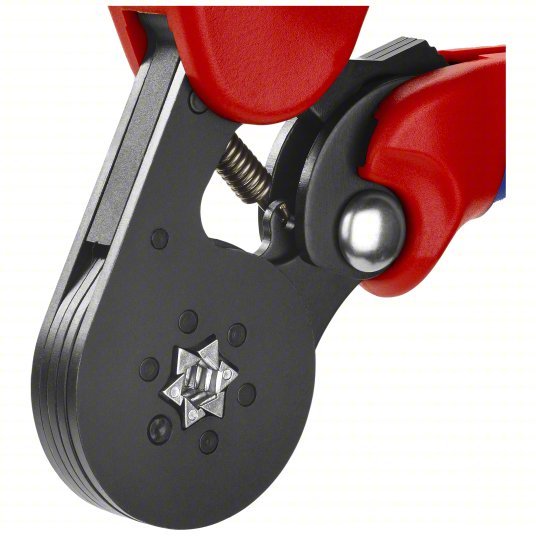 Knipex 97 53 14 Crimper Insulated Single Ferrules/Non - Insulated Single Ferrules, Hexagon Crimp, 28 AWG - KVM Tools Inc.KV10U180