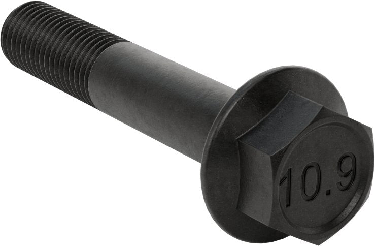 McMaster 98093A897 Black - Phosphate Class 10.9 Steel Screw Flanged Hex Head, M16 x 2.00mm, 90mm Long PK5 - KVM Tools Inc.KV98093A897