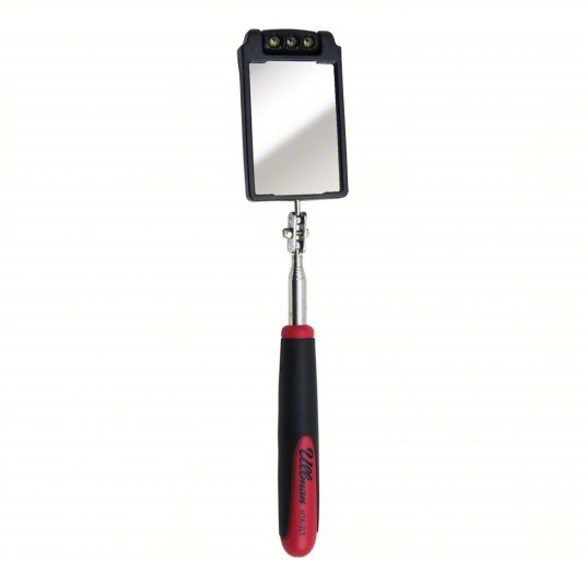 Ullman HTK - 2LT Inspection Mirror 3 1/2 in L x 2 1/4 in W Mirror Size, Mirr. Mat. Stainless Steel - KVM Tools Inc.KV16W190