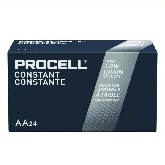 Duracell PC1500BKD Battery AA, Everyday, Alkaline, 1.5V DC, Procell Constant, 24 PK - KVM Tools Inc.KV5LE23