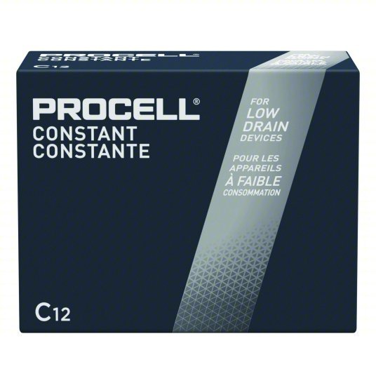 Duracell Procell PC1400 Battery C, Everyday, Alkaline, 1.5V DC, Procell Constant, 12 PK - KVM Tools Inc.KV5LE22