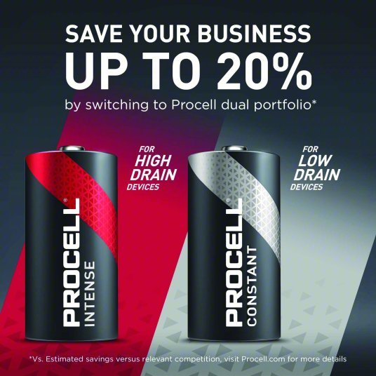 Duracell Procell PC1400 Battery C, Everyday, Alkaline, 1.5V DC, Procell Constant, 12 PK - KVM Tools Inc.KV5LE22