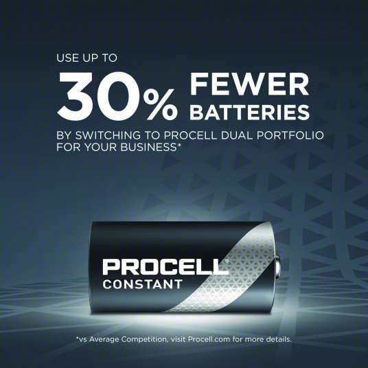 Duracell Procell PC1400 Battery C, Everyday, Alkaline, 1.5V DC, Procell Constant, 12 PK - KVM Tools Inc.KV5LE22