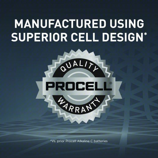 Duracell Procell PC1400 Battery C, Everyday, Alkaline, 1.5V DC, Procell Constant, 12 PK - KVM Tools Inc.KV5LE22