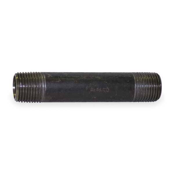 KVM Tools KV1LLU5 Nipple Black Steel, 1/8 in Nominal Pipe Size, 1 1/2 in Lg, Threaded on Both Ends, Schedule 80 - KVM Tools Inc.KV1LLU5