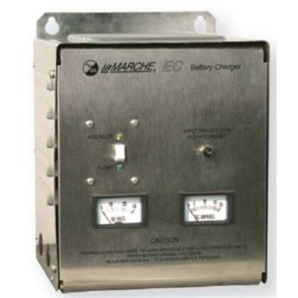 Lamarche EC20-24V-A1-12L Engine Starting Charger, Automatic Float, Ferroresonant, Solid State, 20A @ 24VDC, 120VAC