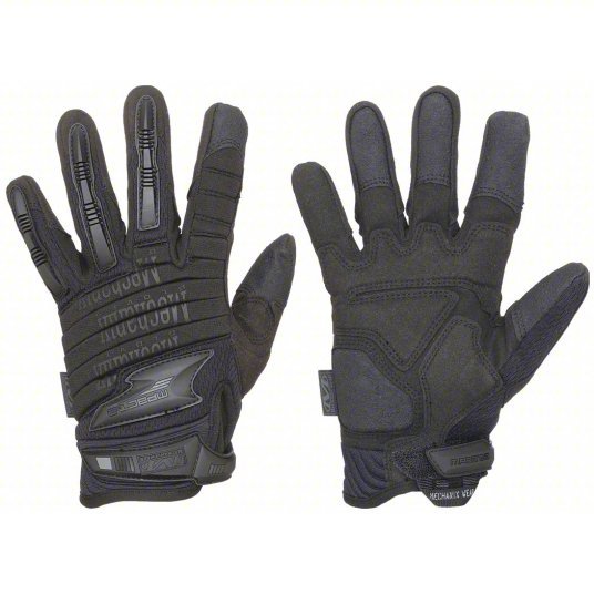 Mechanix MP2-F55-009 Tactical Glove Spandex(R), Synthetic Leather, Foam, Black, M, 12 in Lg, Gunn, 1 PR - KVM Tools Inc.KV11V509