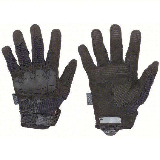 Mechanix MP3-F55-009 Tactical Glove Spandex(R), Synthetic Leather, Foam, Black, M, 11 in Lg, 1 PR - KVM Tools Inc.KV11V514