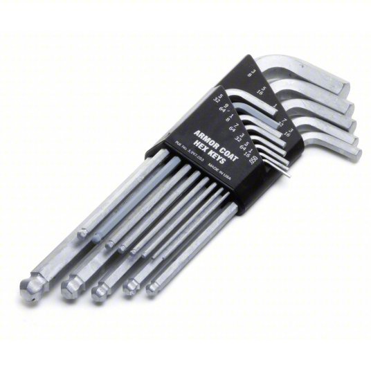Armor Coat UST260074 13 Piece SAE L-Shape Hex Key Set - KVM Tools Inc.KV19G980