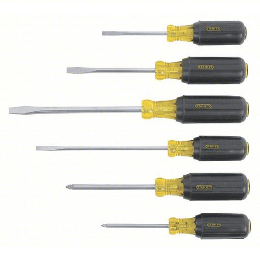 Stanley 66-565 6 PC. Vinyl Comfort Grip Cabinet. Standard, & Phillips Screwdriver Set - KVM Tools Inc.KV1GZ06