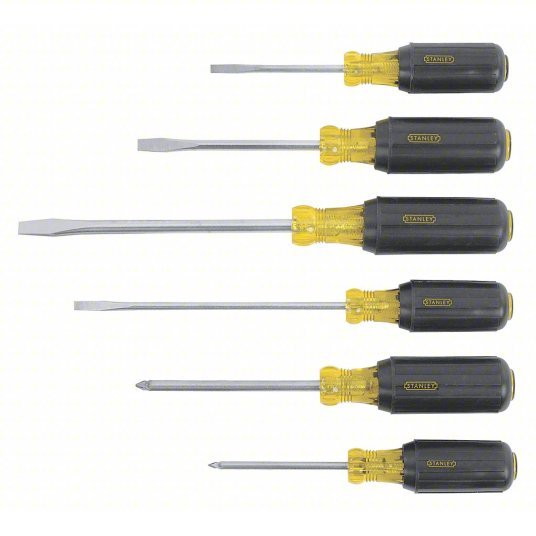 Stanley 66-565 6 PC. Vinyl Comfort Grip Cabinet. Standard, & Phillips Screwdriver Set - KVM Tools Inc.KV1GZ06