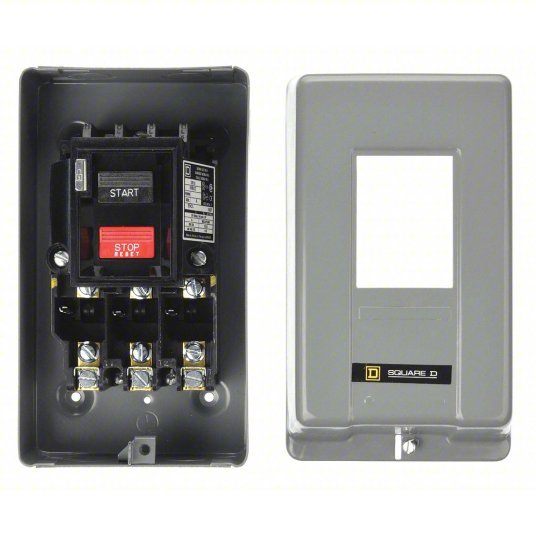 Square D 2510MBG2 Manual Motor Starter Non-Reversing, 3 Poles, 18 A, NEMA Size M-0, Thermal Protection, SQR1 - KVM Tools Inc.KV1H412
