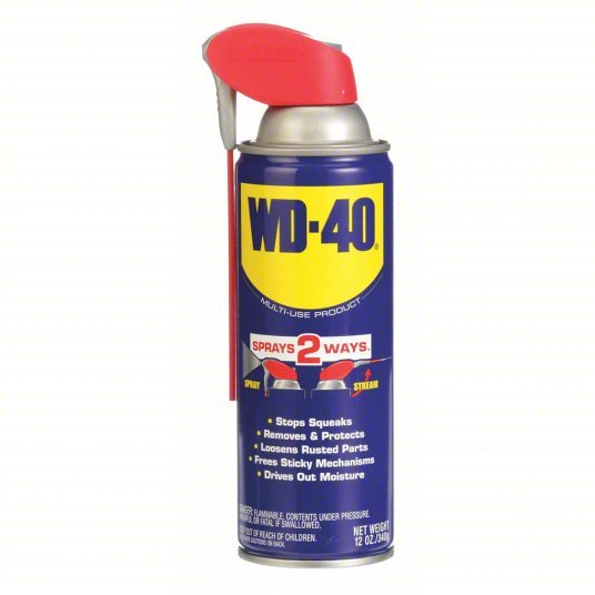 WD-40 490057 General Purpose Lubricant -60° to 300°F, No Additives, 12 oz, Aerosol Can, Amber - KVM Tools Inc.KV20JY62
